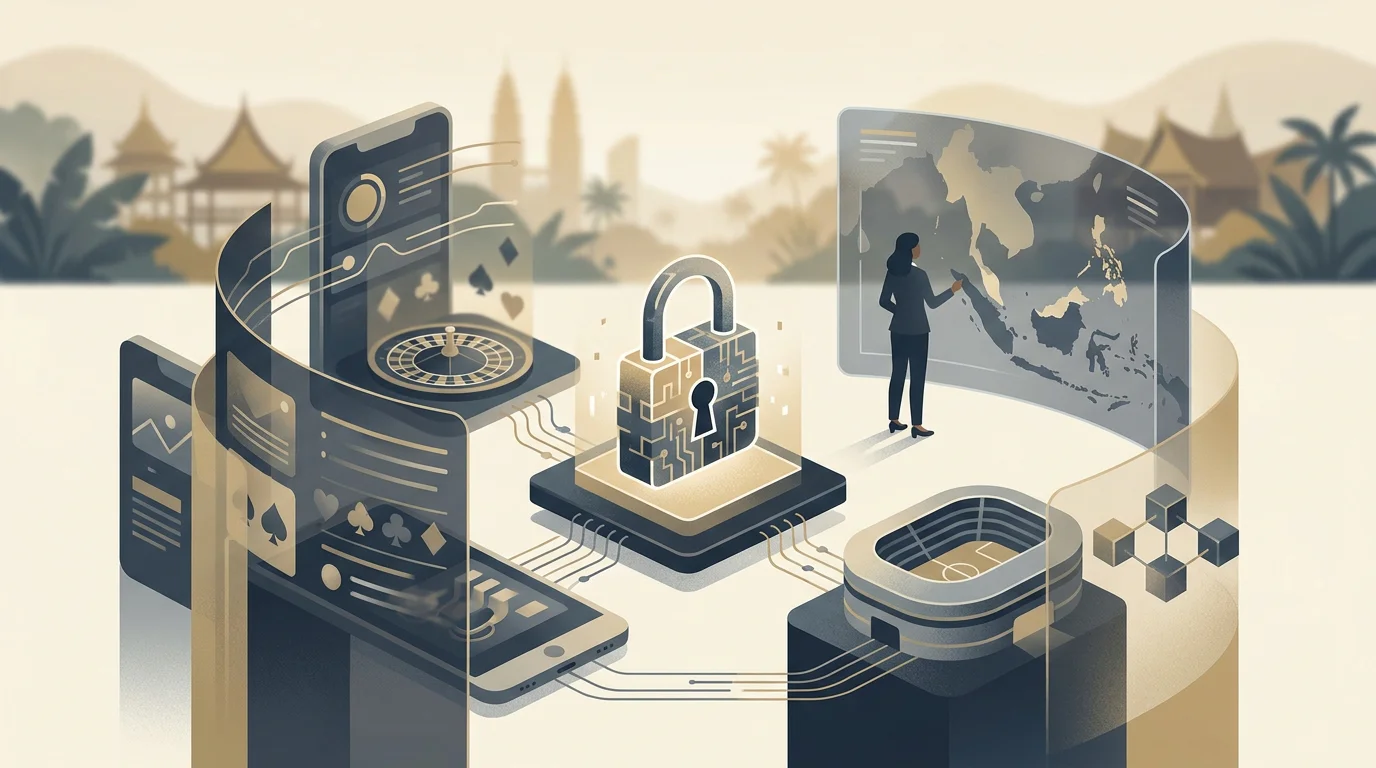 Ilustrasi editorial untuk Lesen dan kepercayaan CHEXX di Malaysia