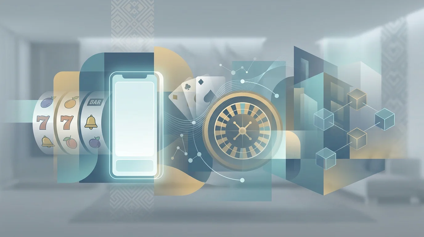 Ilustrasi editorial untuk Permainan CHEXX: slot, live casino dan provider
